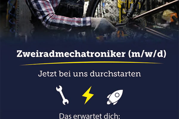 Zweiradmechatroniker (m/w/d) gesucht